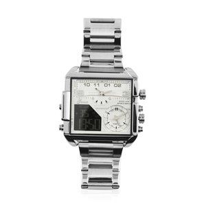 Men's Watch with Stainless Steel Strap & Back